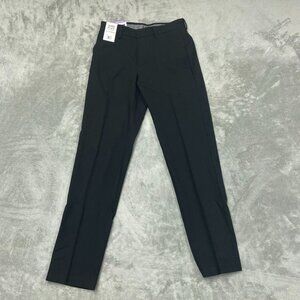 Haggar Premium Flex Slim-Straight Dress Pant Black Size 30x32 Stretch a0013